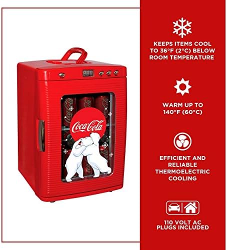 Coca-Cola Polarni medvjed 28 može hladnjak / toplijeg DC i 110V izmjenične kablove, 25L prenosivi mini frižider