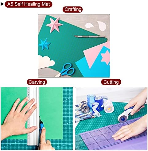 Harfington 2pcs A5 samo-liječenje mat 9 x6 dvostrana ploča za rezanje plovila za DIY Art Radno šivanje