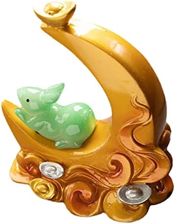 Homsfou The Jade Kung Poklon Play Horoskopski pribor Dekor Oblik Moon Pet godina Kineski listovi