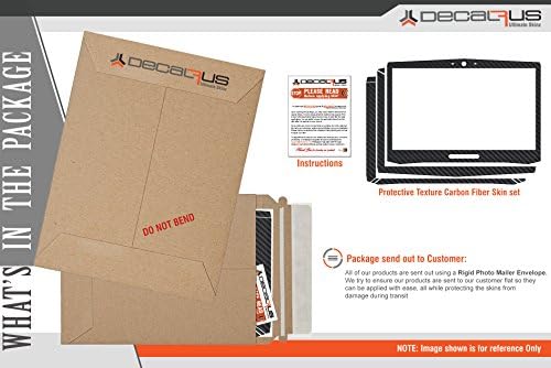 Decalrus - Zaštitna naljepnica za Lenovo Ideapad S340 laptop crna karbonska vlakna kože poklopac za navlaka