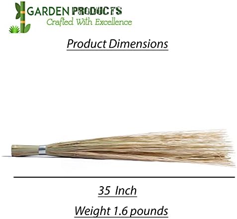 Vrtni proizvodi Prirodni i čisti bambusovi štapići metla za kat, vrt, čišćenje na otvorenom, set od 2