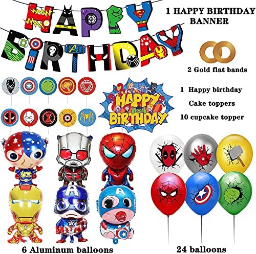 Superheroj za zabava, osvetnike Rođendanski dekoracija-superheroj rođendanski banner, superherojski