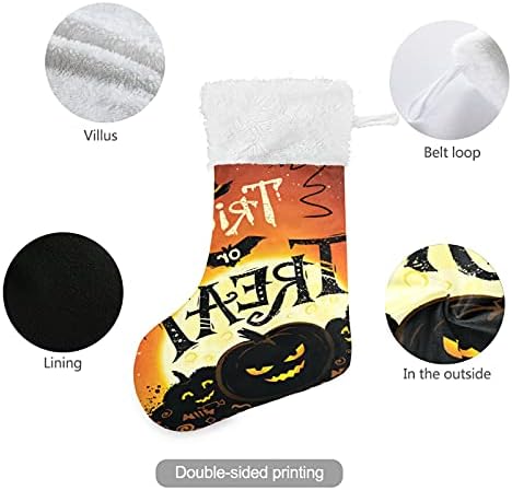 Alaza Božićne čarape Halloween zastave Klasično personalizirano velikim ukrasima za čarape za obiteljski