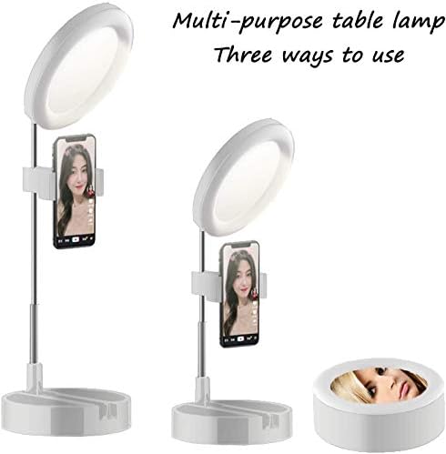 Prijenosni 3 načina u boji 10 Svjetlina USB 64 LED 6,5 Prigušivo Selfie prsten za šminkanje sa držačem i postoljem