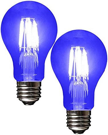 SleekLighting LED 4watt filament A19 sijalice plave boje-ul lista, E26 osnovna sijalica-ušteda energije-traje