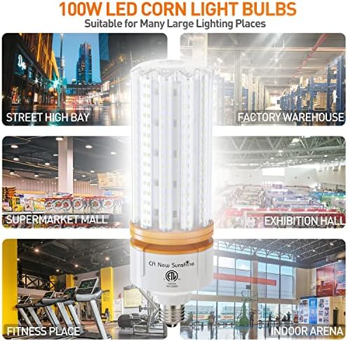 1000w ekvivalentna LED žarulja za kukuruz, Led žarulje za kukuruz 15000 lumena 5000k Bijela lampa