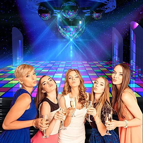 Renaiss 7x5ft Disco pozadina Disco Ballroom noćni klub neonska Muzika 80-ih Rođendanska zabava pozadina Disco