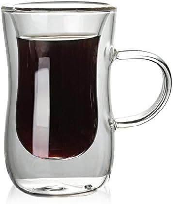 Teerwere čaše za piće naočare sa dvostrukim zidovima sa ručkom izolovana šolja, Barware za piće