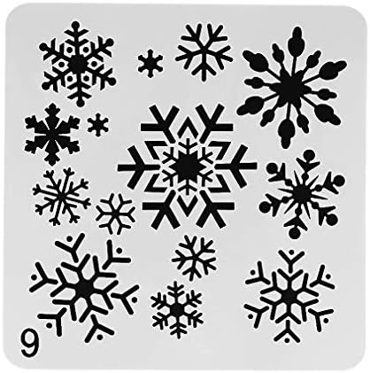 Obuy božićne snježne pahulje DIY CRAFT šuplji šabloni za zidno svjetlo ScrapBook žig album Dekorativni reljefni