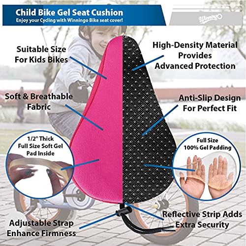 Winningo Gel Kids Biciklistički sjedalo za jastuk, antiklizat dječji sjedalo za sjedalo udobne