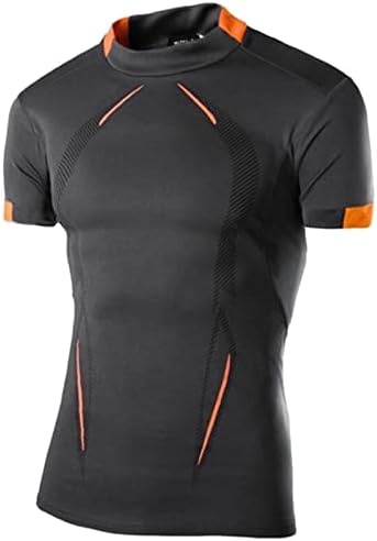 XXBR košulje za muškarce, Wisture Wicking Brzi suhi aktivni atletički teretana The Košulje Muscle Workout