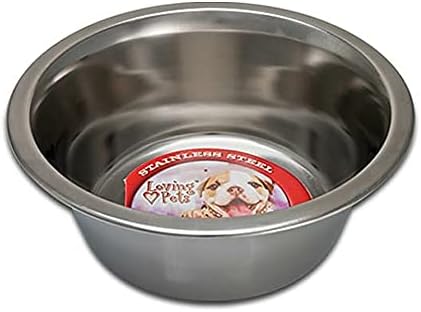 Ljubavni kućni ljubimci Standardno zdjelu za pse od nehrđajućeg jela, 1/2 pinta, pola pinte