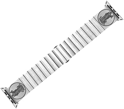 Nickston Lady Justice Engraved Band Kompatibilan sa Apple Watch Ultra 8 7 6 SE 5 4 3 2 1 Serija 38mm