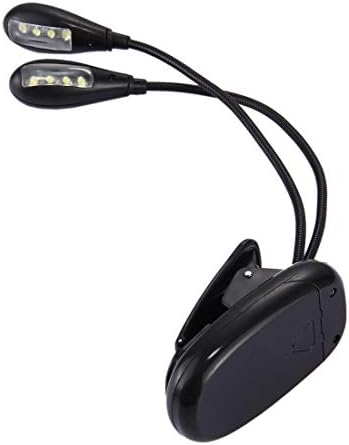 Prijenosni uštedu energije 2 ruke LED lampica knjiga, 8 LED, bijelo svjetlo, sa snimkom i prekidačem i USB uštedom