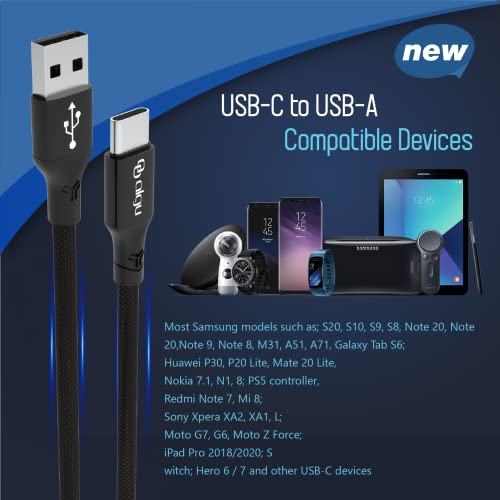 Algu - USB C kabel, tip C punjač, ​​USB A do USB C punjenje Kabel za punjenje Brzi naboj za Samsung