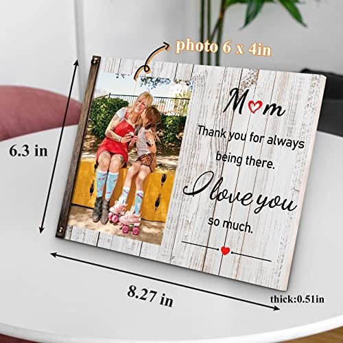 Woodme personalizirani 4x6 slicni okviri za najbolju mamu ikad za majčine dane poklone od kćeri, sina,
