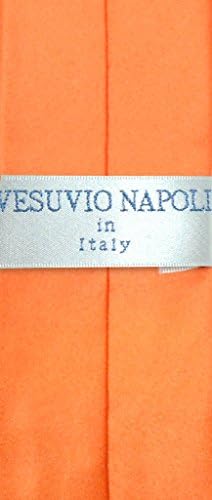 Vesuvio Napoli Dječačka kravata za kravatu čvrste narandžaste boje za mlade kravate za vrat