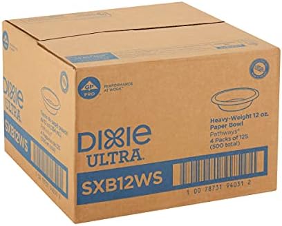Dixie Ultra 12 oz. Papirne posude za teške težine GP PRO, Pathways, sxb12ws, 500 Count