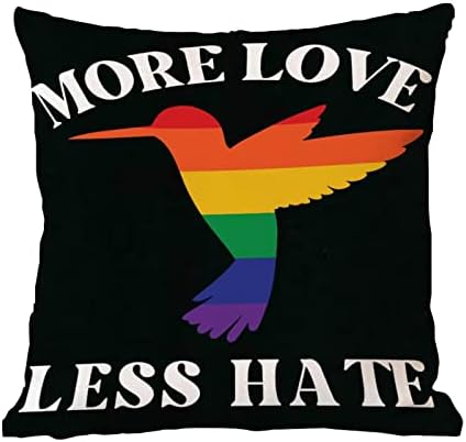 Više ljubavi Manje Hummingbird bacanje jastuk za jastuk Romantični jastuk Panseksualni transrodni