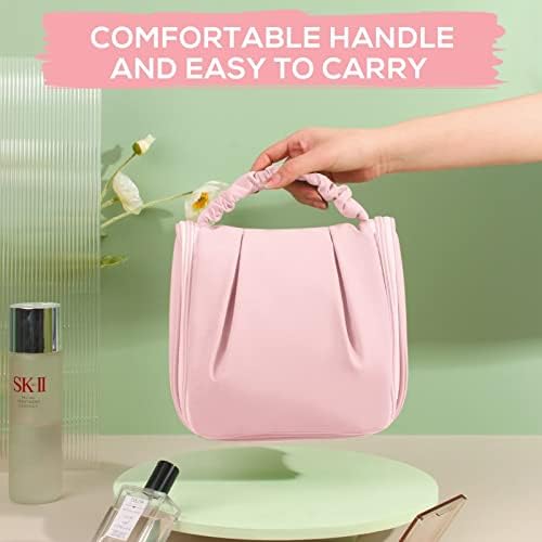 Burfocus toaletna torba za putovanja sa visećim kukom, vodootporna šminka kozmetička torba za dodatnu