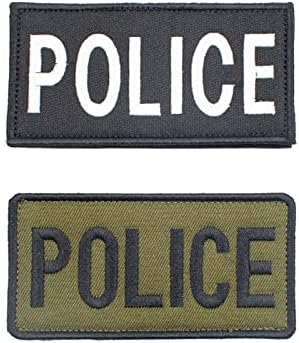 Policijska zakrpa za patch i petlje za mrlje zakrpe za mrlje na odjeći znak Izdržljive tkanine za višekratnu upotrebu Personalizirana značka taktička primjena pravokutna za ruksak prsluka 2pcs