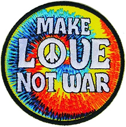 Grafički mir vodite ljubav ne ratno gvožđe na vezeni patch applicinski ruksak za provedbu zakona Ljubav