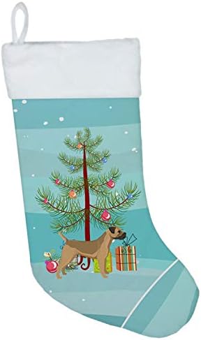 Caroline's bysures CK3523CS granična terijer božićne stablo Božićne čarape, kamin Viseći čarape
