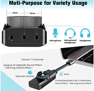 HaoYiShang USB Adapter za zvučnu karticu 7.1-kanalni eksterni Audio Adapter Stereo Konverter zvučne kartice