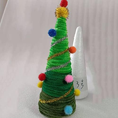 Happyyami pjena 3pcs božićno drvsko stablo pjena za obrtni bijeli konus za DIY kućni obrtni projekat