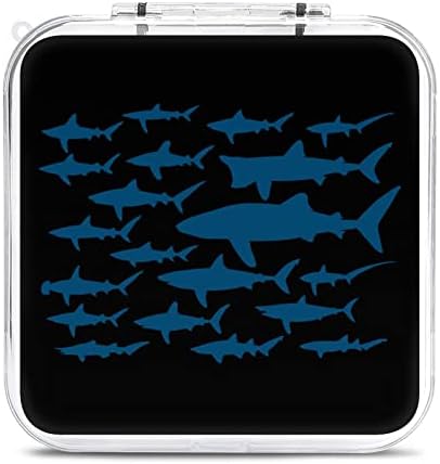 Shark Floral Morska Riba Kartica Za Čuvanje Kartica Tvrda Zaštitna Kutija Za Organizatore Za Nintendo
