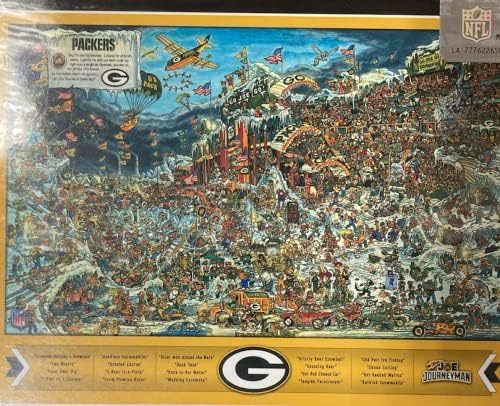 YouTheFan NFL Green Bay Packers Joe Journeyman NFL Puzzle & Bonus Poster, tim boje, 15X 20