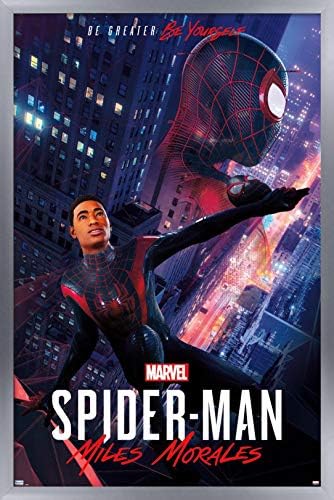 Trendovi Međunarodni Marvelov Spider-Man: Miles Morales-Pose zidni Poster, 22.375 x 34, Premium Neuramljena verzija