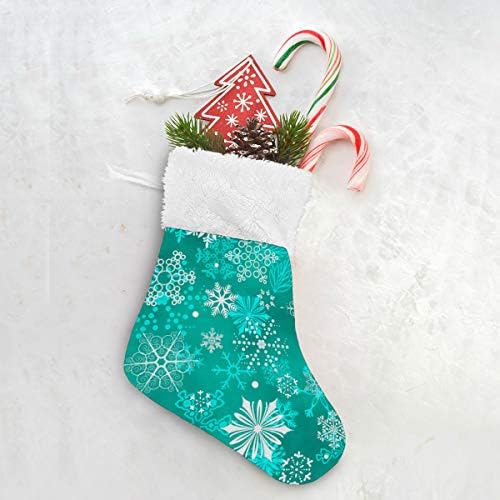 Alaza Božićne čarape Snowflake Classic Personalizirani ukrasi za male čarape za obiteljski odmor Sezona