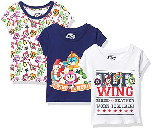 Top Wing Boys ' Toddler Kratak Rukav T-Shirt Paket 3 Paket Tees