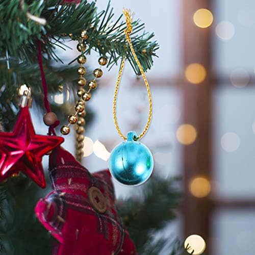 BESTOYARD 100pcs Božić Lopta ukrasi Mini sijalice perle sa užadima Shatterproof božićno drvo ukrasi za zanatske projekte Božić odmor Party Decor