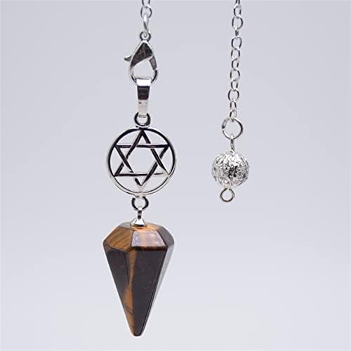 Kristalne klatne za dosje Amulet Dijeljenje za medinaciju Konus Pendulum prirodni kamen Kvarc
