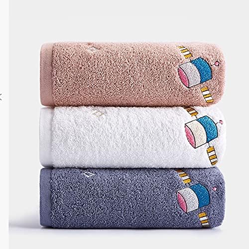 Tazsjg ručnik za kupanje 2-komadni set čisti pamučni upijajući i brzo sušenje slatkog ručnika za kupanje