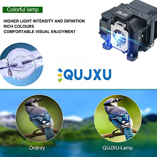 Qujxu ELPLP67 lampica za zamjenu za Epson V13H010L67 Početna Cinema 500 707 710HD 750HD EX5210