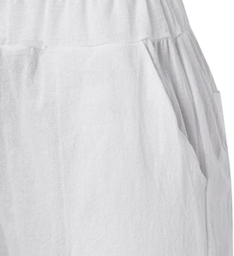 Capri pantalone za žene Ženske hlače visoke struke Zvučne hlače sa džepovima široke pantalone