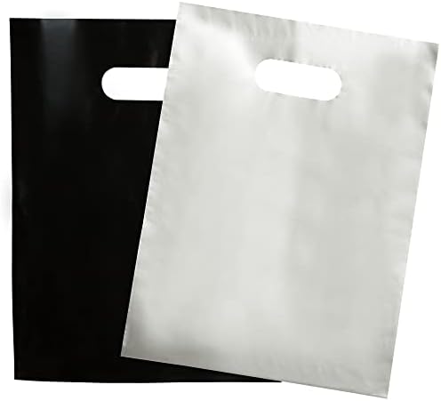 Izbor MARSS 203 Crni i srebrni 2mil Extra Debele 12 X15 Maloprodajne torbe za maloprodaju sjajne