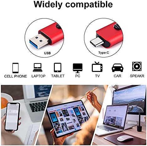 Viey USB Flash Drive 64g, 2-in-1 Dual USB tip -c Memory Stick USB foto Stick USB 3.0 64GB palac