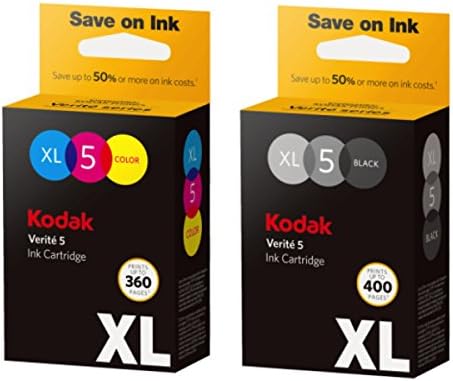 Kodak Verite 5 zamjenskih mastila XL crna i boja Ink Jet cartridge Bundle kompatibilan sa svim Kodak Verite