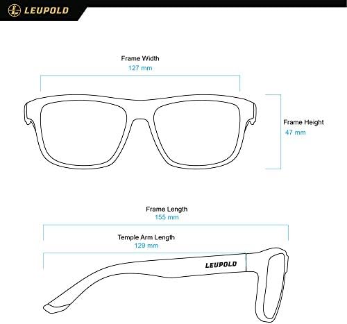 Leupold katmai predmeti za naočale za naočale sa polariziranim sočivima Diamomcoat otporne na ostatke W / Futed