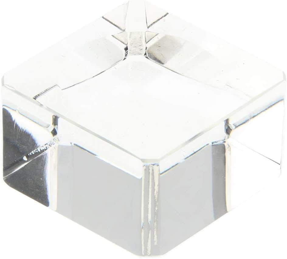 Sgerste Clear Square Crystal STANDER za štand za 70-80 mm Crystal sfer sfere globusa