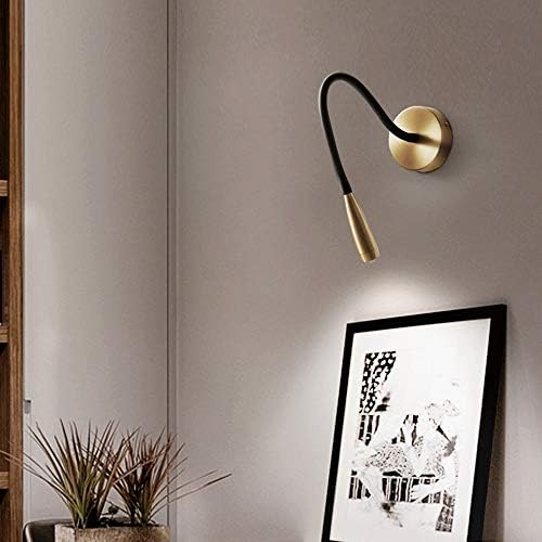 Wmdtr nordijsko LED zidno svjetlo jednostavna zidna lampa sa jednom glavom Podesiva lampa ruka od Gooseneck