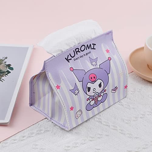 Slatka kutija za maramice za Mace držač poklopca Anime tkanina za pokrivanje papira dekoracija za kancelariju,kupatilo,Auto,