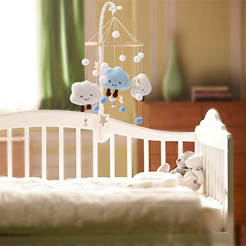 Macabaka Baby Mobile za krevetić, Boho Cloud Mobile  makrame resice sa visećim rotirajućim igračkama Dječiji