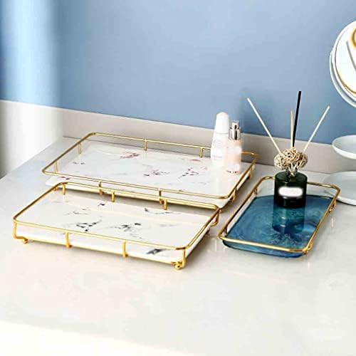 Ortoly ladica za kupaonicu Nordic Light Luksuzni stakleni pladanj nakita parfem Parfem Skin
