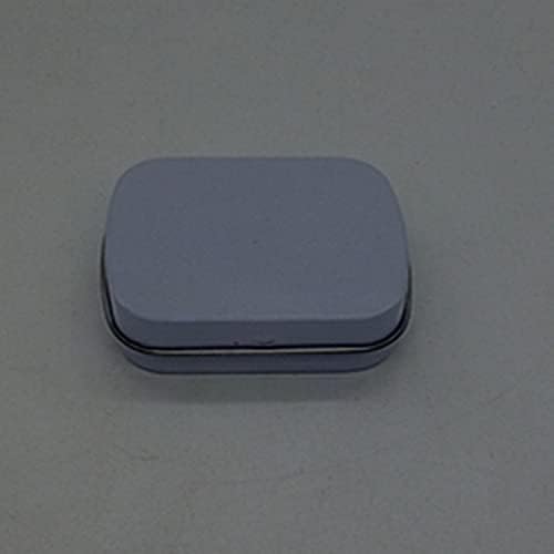 Anncus 58x45x15mm Mini limenka kutija poklon kutija / metvica metalna kutija bijela pravokutnik