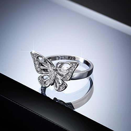 Kreativna žena cirkon narukvica za životinje Leptir nakit prsten za vjenčanje prsten modni prsten za angažman